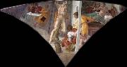Michelangelo Buonarroti Punishment of Haman oil painting reproduction